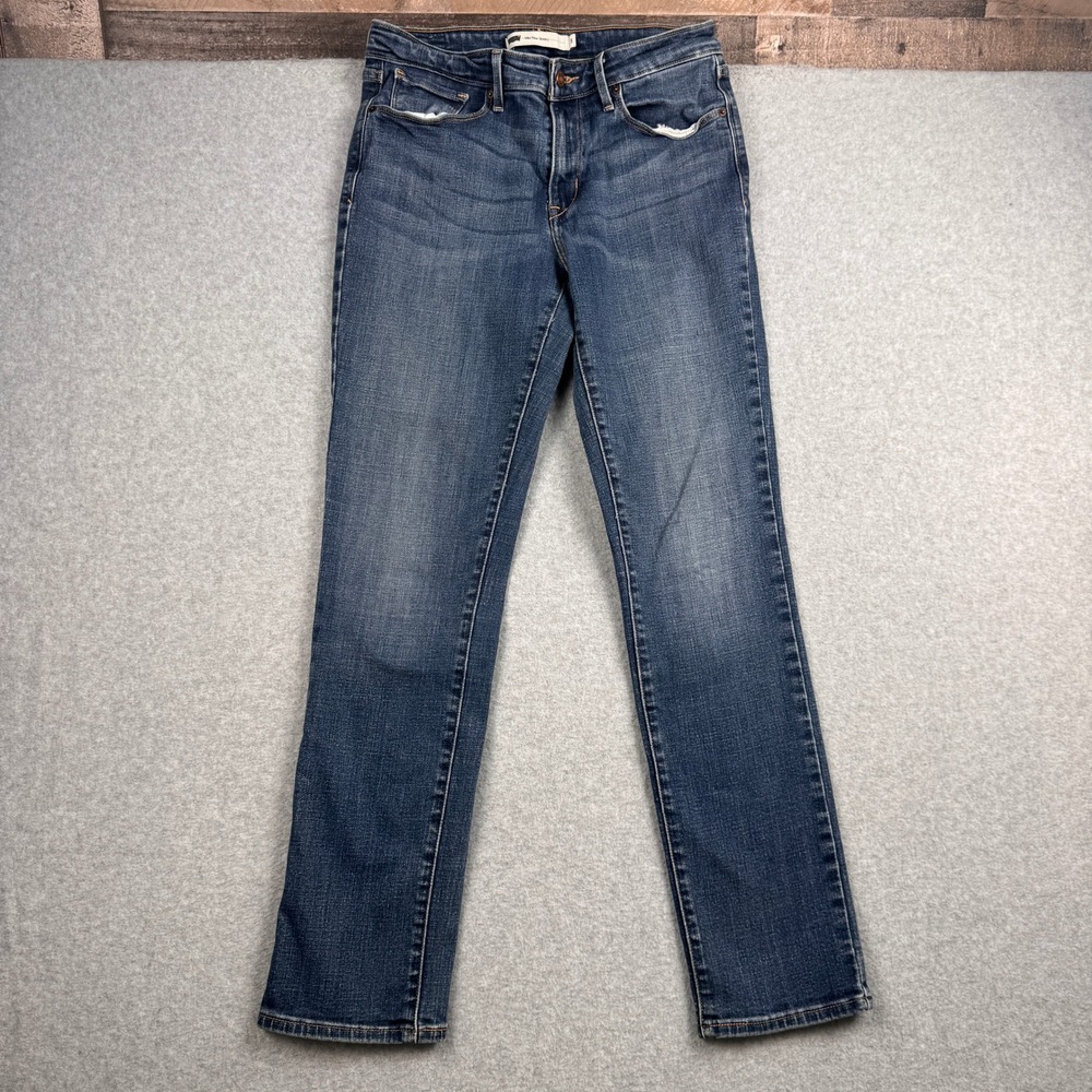 Levis Jeans Womens 8 Mid Rise Skinny Medium Wash Stretch Denim 5 Pocket